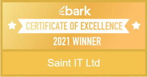 Bark Certifcate of Excellence Winner 2021