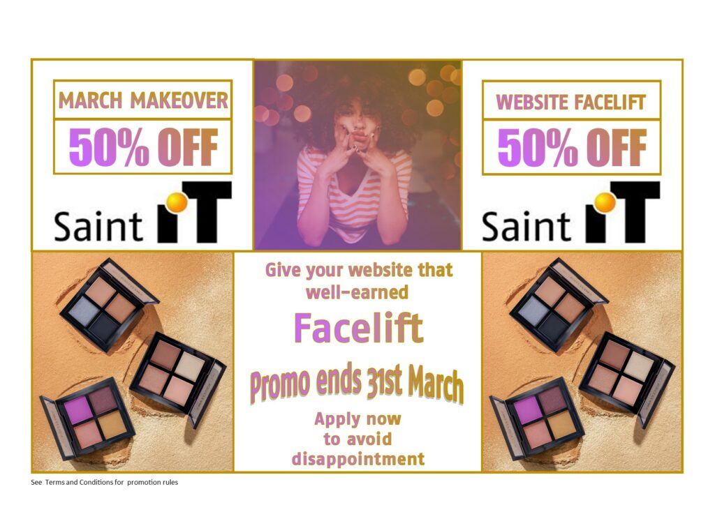 50% Off website makeover