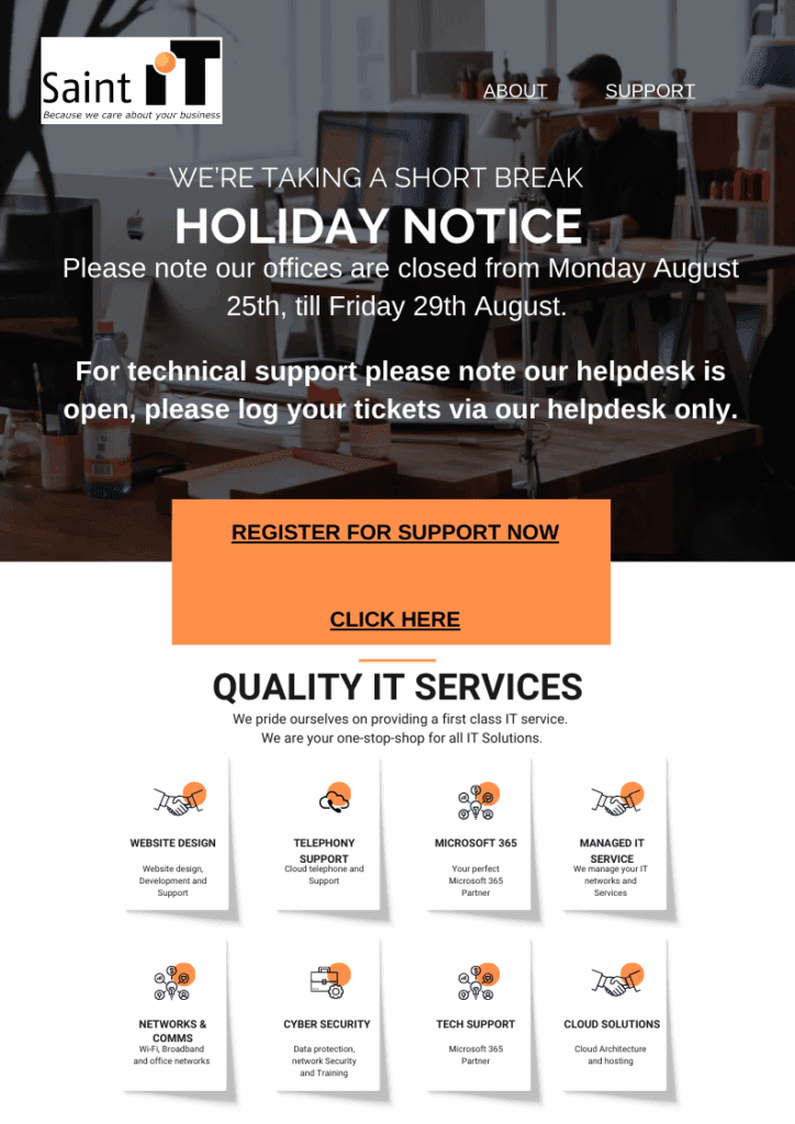 Our Offices are closed
